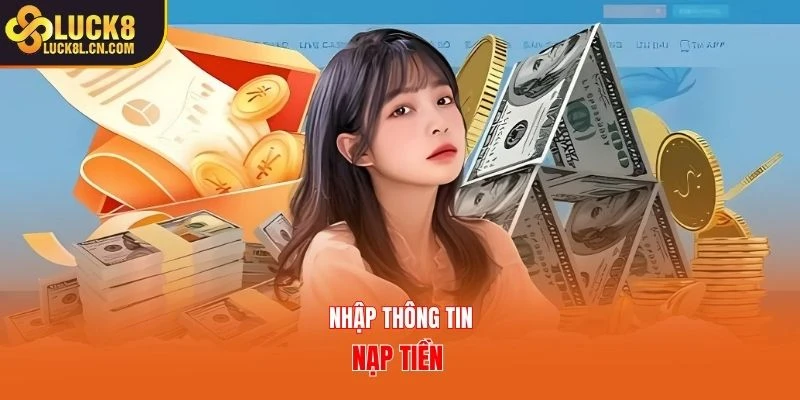 Nhập thông tin nạp tiền 